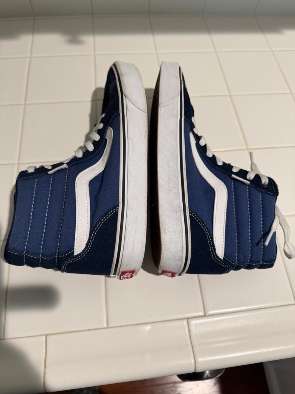 Vans Navy off the Wall Sneakers - Picture 2 of 8